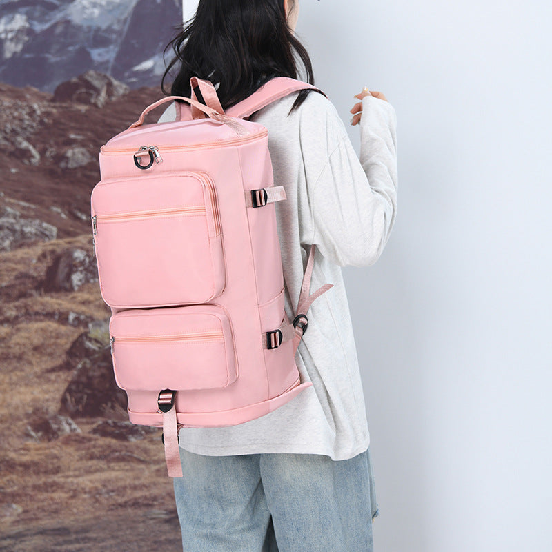 New fashion casual travel bag large capacity multi-function wet and dry separation waterproof travel bag fitness bag messenger bag