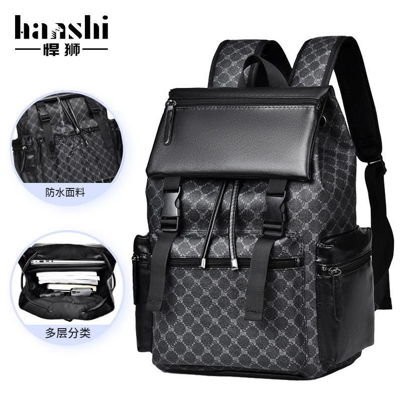 Cross-border men's business backpack, high-end fashion travel backpack, large-capacity schoolbag, waterproof backpack, computer bag.
