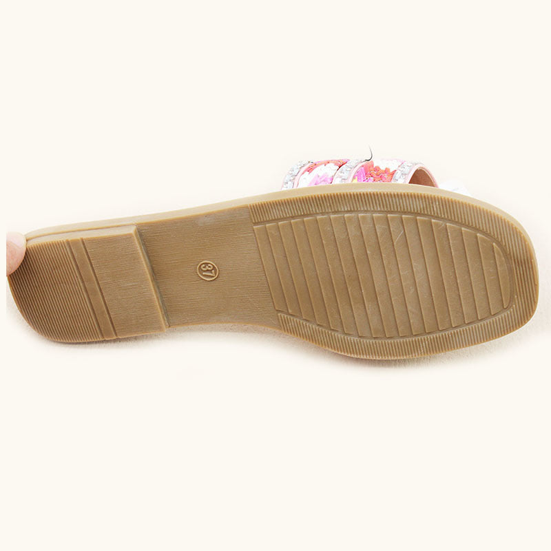 High-quality Hot selling Nigeria slippers spot wholesale women's rhinestone slippers