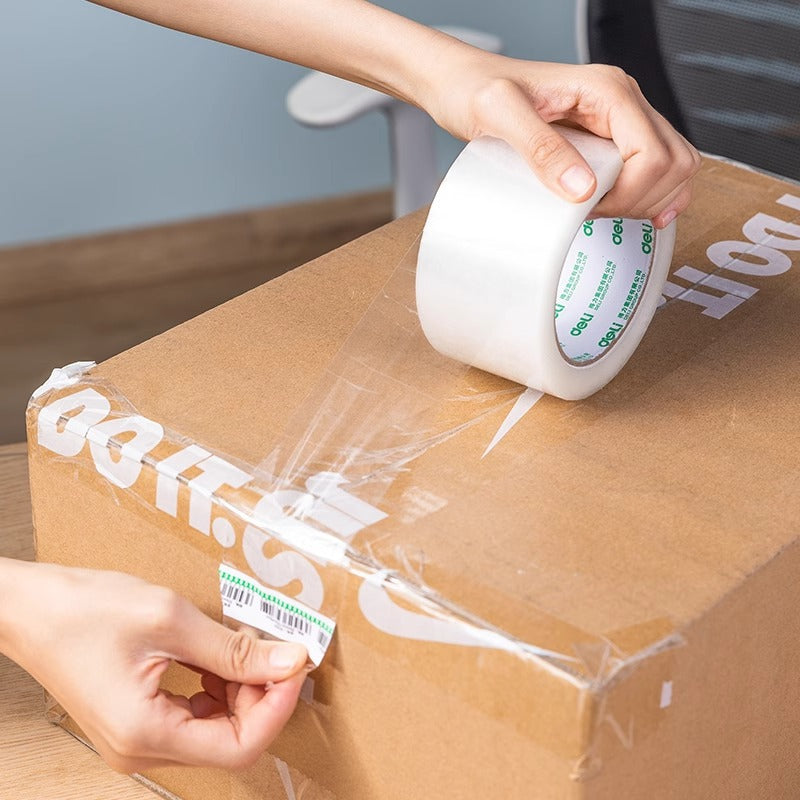 Deli Pinzheng series sealing tape 30901 scotch tape wholesale large sealing 6 cm wide tape 4.5