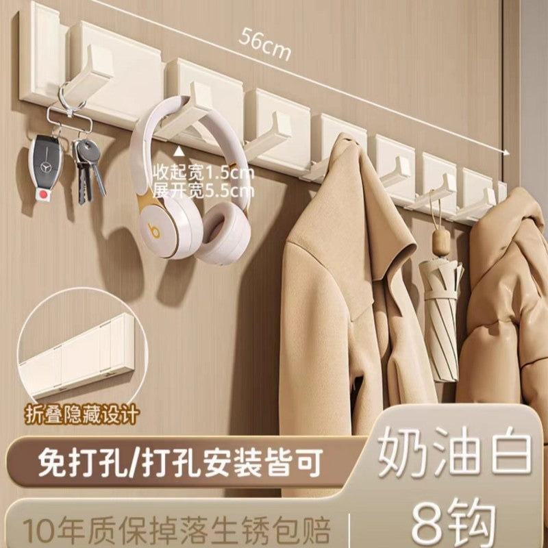 隐形挂钩门后免打孔衣钩家用衣服挂衣架墙上多功能浴室卫生间壁挂