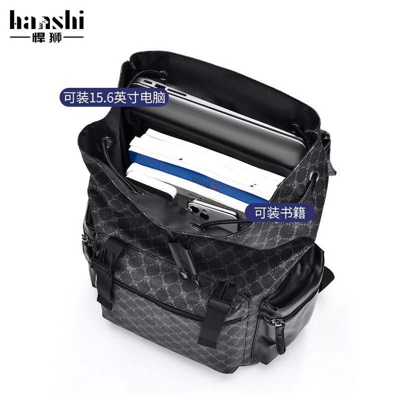 Cross-border men's business backpack, high-end fashion travel backpack, large-capacity schoolbag, waterproof backpack, computer bag.