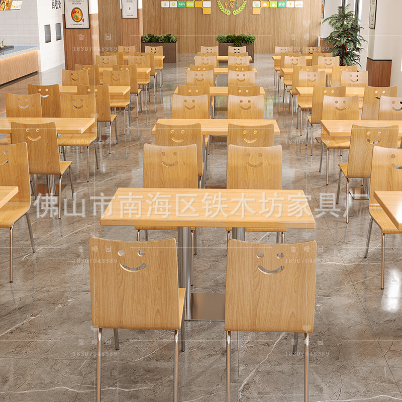 Canteen table and chair combination, noodle restaurant, burger, pizza shop, dessert, snack, fast food restaurant, simple hotel, Shaxian table and chair