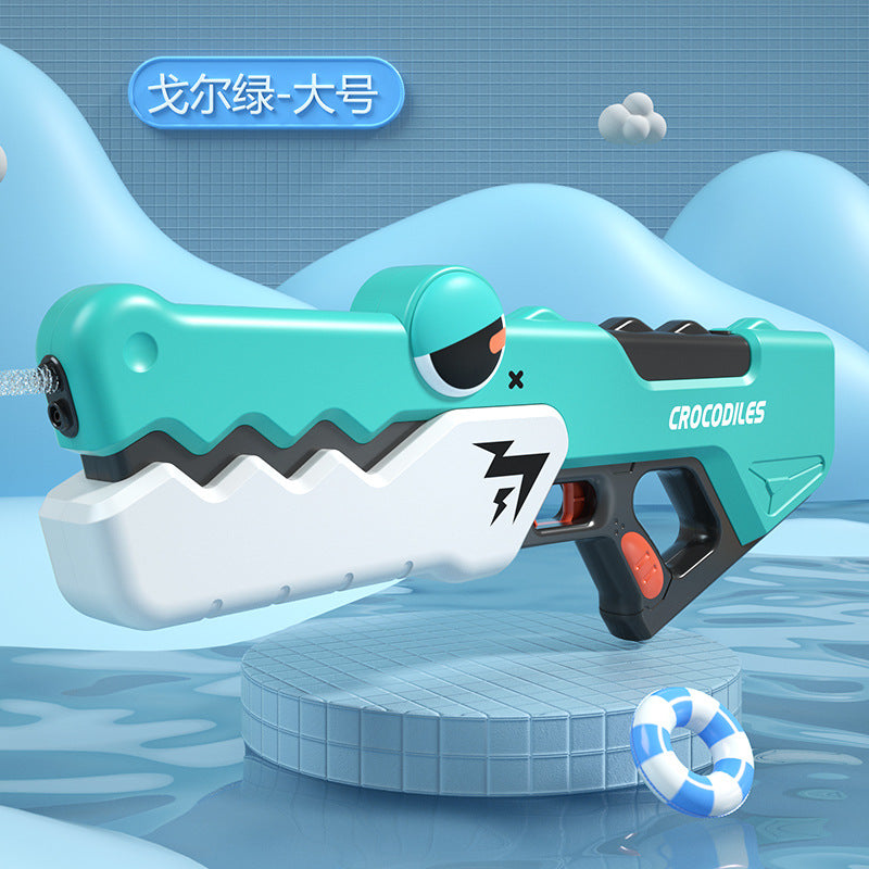Summer automatic water suction crocodile electric water gun continuous water gun toy boy high pressure spray 61 water gun