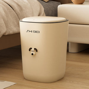 Trash can for homecute high-looking bucket bedroom cream style creative sanitary bucket living room pressure ring with lid push-type
