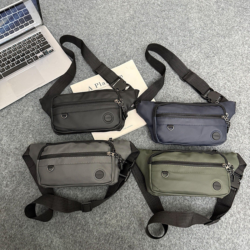 Breast bag men's ins trendy small satchel versatile Japanese trendy brand men's messenger bag casual fanny pack sports shoulder bag