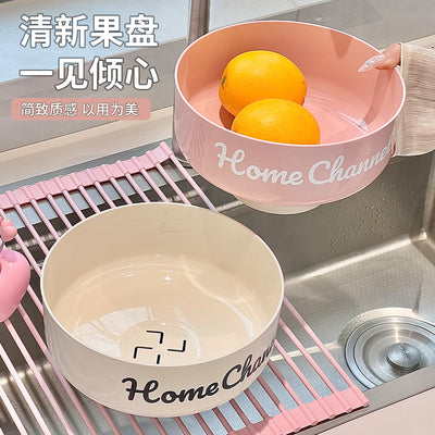 French dream fruit plate dopamine kitchen drain basket fruit basket creative living room coffee table snacks candy storage tray