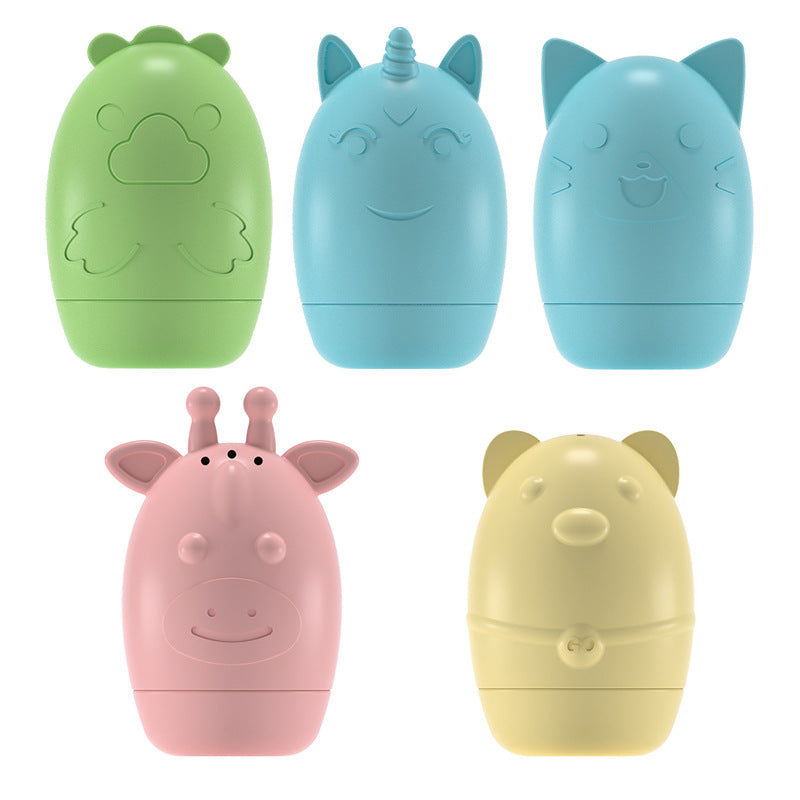 Cross-border baby bath toys silicone bath toys water spray children animal pinch music floating water toys