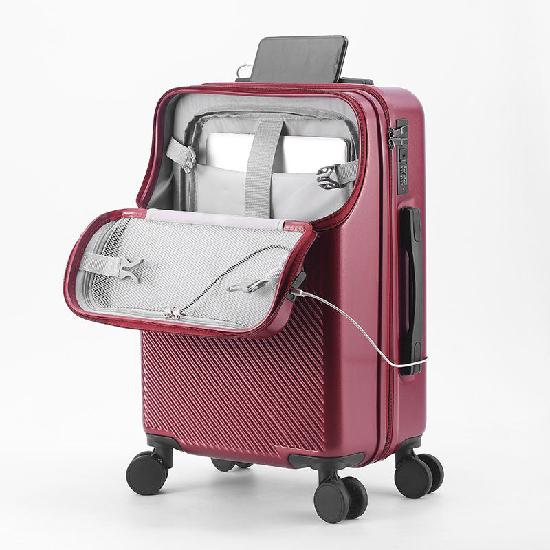 special supply, open luggage before business, multi-functional large-capacity trolley case, travel light password case