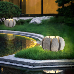 Outdoor waterproof garden landscape lights, creative park lawn lights, courtyard lights, stone-like lawn lights, japanese-style courtyard lights