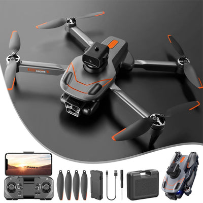s115 brushless drone aerial photography hd triple camera obstacle avoidance quadcopter optical flow positioning remote control aircraft