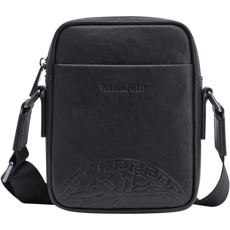 Emperor Paul Shoulder Bag Men's Leather Men's Bag Business Casual Breast Bag Men's Crossbody Bag Small Square Bag Vertical Bag