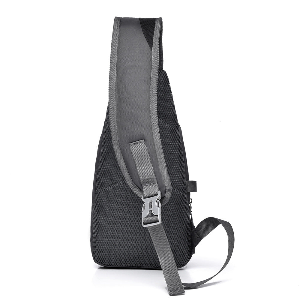 Cross-border fashion casual versatile shoulder bag Korean version portable business commuter messenger bag outdoor sports cycling breast bag