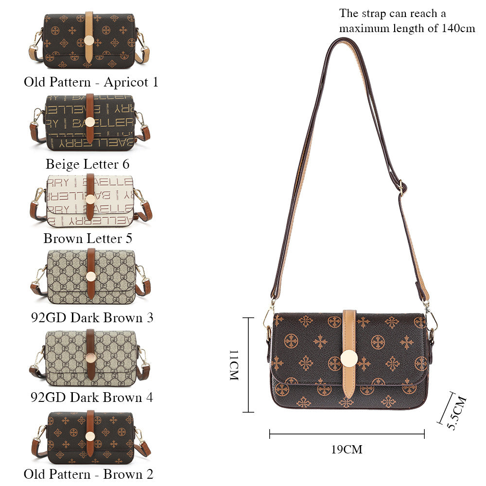 Baellerry new women's messenger bag  retro versatile shoulder bag suction buckle fashion mobile phone bag wholesale