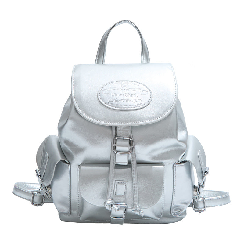 Cross-border Korean version backpack women's 2025 new fashion college style backpack versatile large-capacity casual backpack