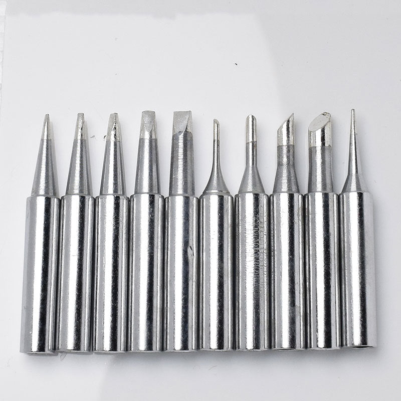 900M soldering iron head 936 electric soldering iron constant temperature welding table cutter head curved pointed horseshoe one-word nozzle 937 electric welding nozzle