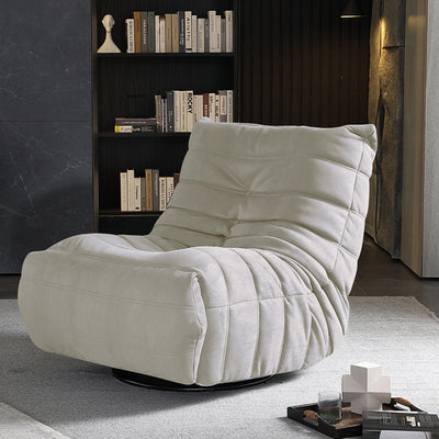 Multifunctional caterpillar sofa chair - 360° rotating lazy lounge chair - skin-friendly flocked velvet single sofa