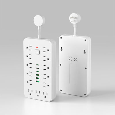 110v power strip extension cord with overload protection, usb charging outlet, us/canada/mexico standard, pd socket, taiwan version