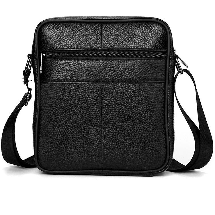 Business large-capacity cowhide men's bags, genuine leather shoulder bags, men's vertical men's bags, high-end men's messenger bags