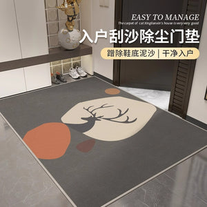 Floor mat, entrance door mat, high-end door mat, entrance door mat, entry door mat, no-wash, wipeable, dirt-resistant for home non-slip mat