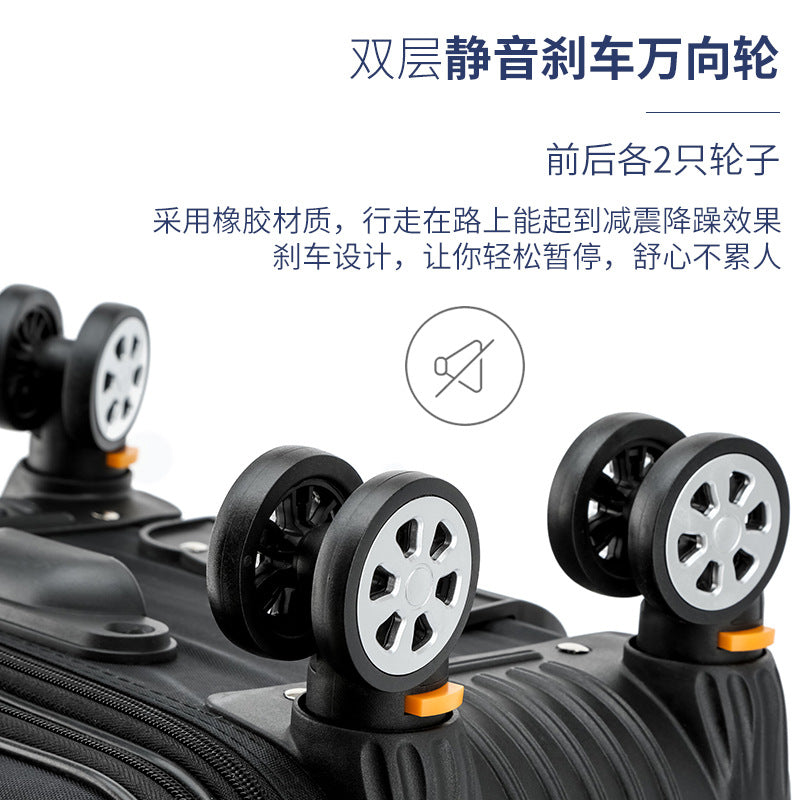 Processing custom large-capacity suitcase men's trolley case Oxford cloth universal wheel password suitcase children's leather luggage