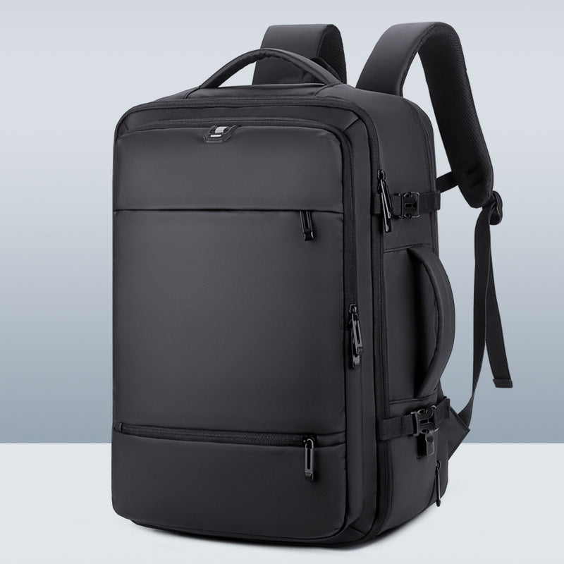 Cross-border new expansion anti-splashing large-capacity luggage backpack men's computer bag fashion business travel backpack