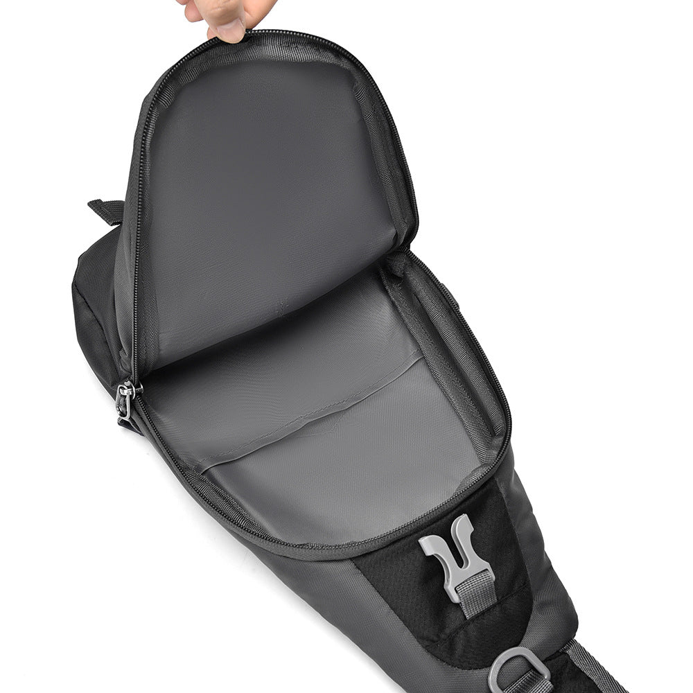 Cross-border fashion casual versatile shoulder bag Korean version portable business commuter messenger bag outdoor sports cycling breast bag