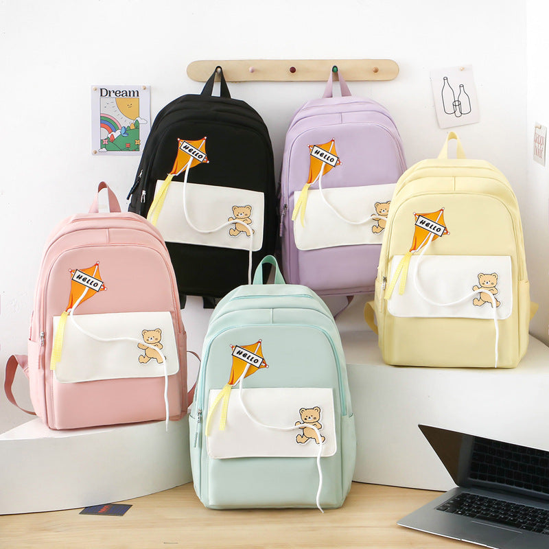 Cross-border new lightweight weight primary school bag large capacity children's backpack junior high school student backpack casual schoolbag