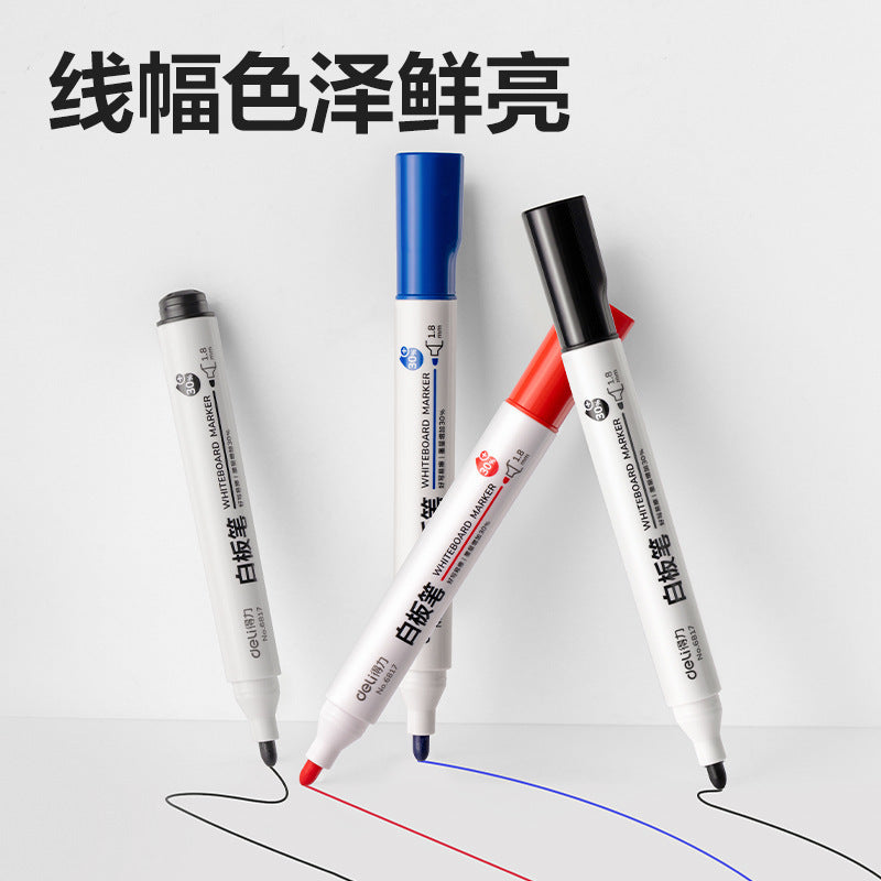 Deli 6817 Erasable whiteboard pen Children's blackboard pen Water pen Erasable marker Easy to erase writing pen