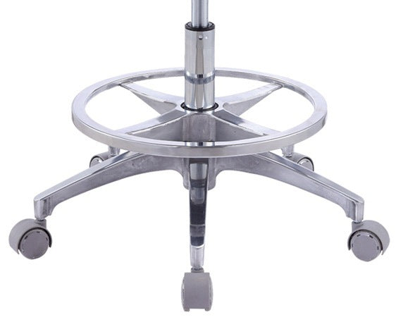 Dental Dentist Seat Lifting Swivel with Roller Dental Chair Metal Stainless Steel Doctor Chair MKS-047