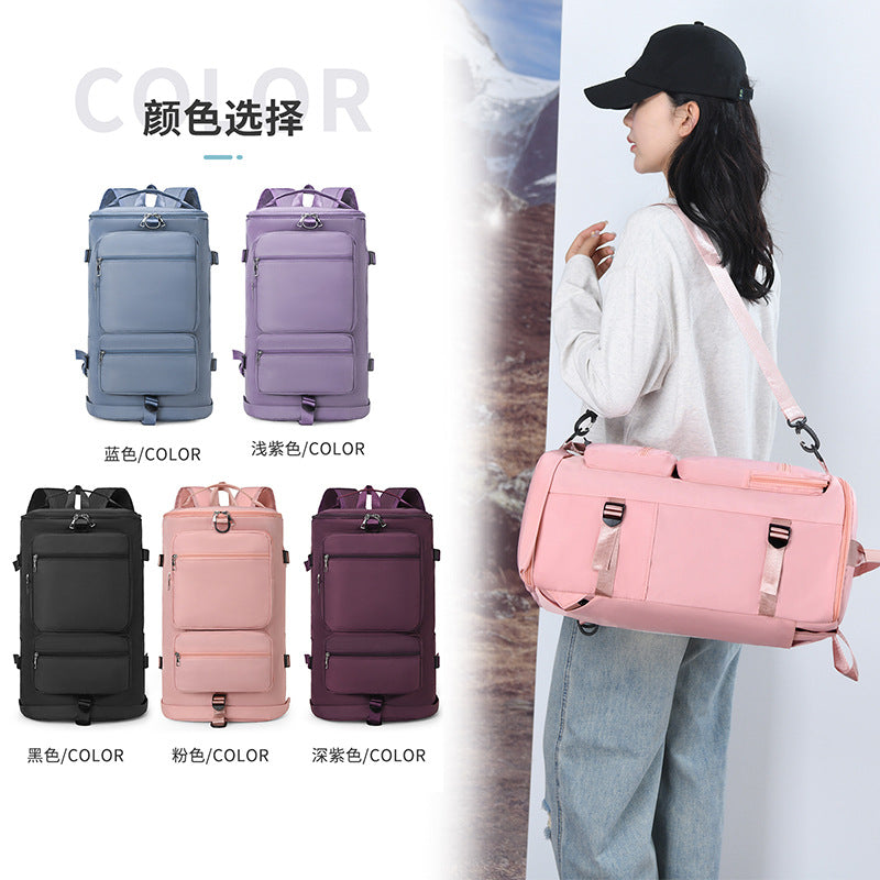 New fashion casual travel bag large capacity multi-function wet and dry separation waterproof travel bag fitness bag messenger bag