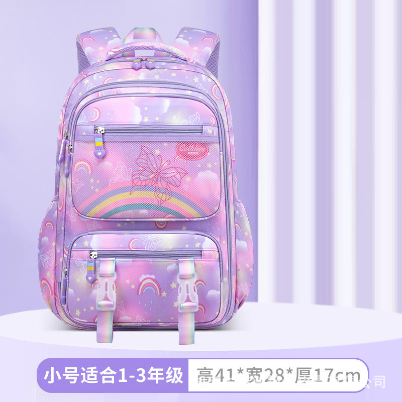 Shaodong School Bag Factory New Primary School School Bag 13th and 6th Grades Lightweight Burden Reduction Girls Backpack Wholesale