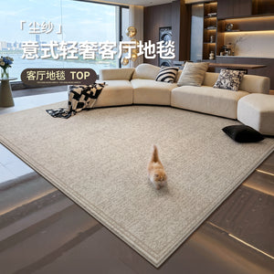Carpet living room waterproof and anti-fouling new arrival italian light luxury high-end no-wash and wipeable tianjin home floor mat bedroom
