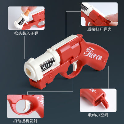 Mini shell ejection goblin hand cannon bolt action toy gun for boys, shotgun toy pistol model