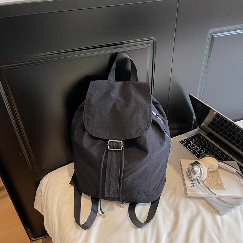 Cross-border casual lightweight cloth bag women's 2025 new simple and versatile backpack large-capacity outdoor sports backpack