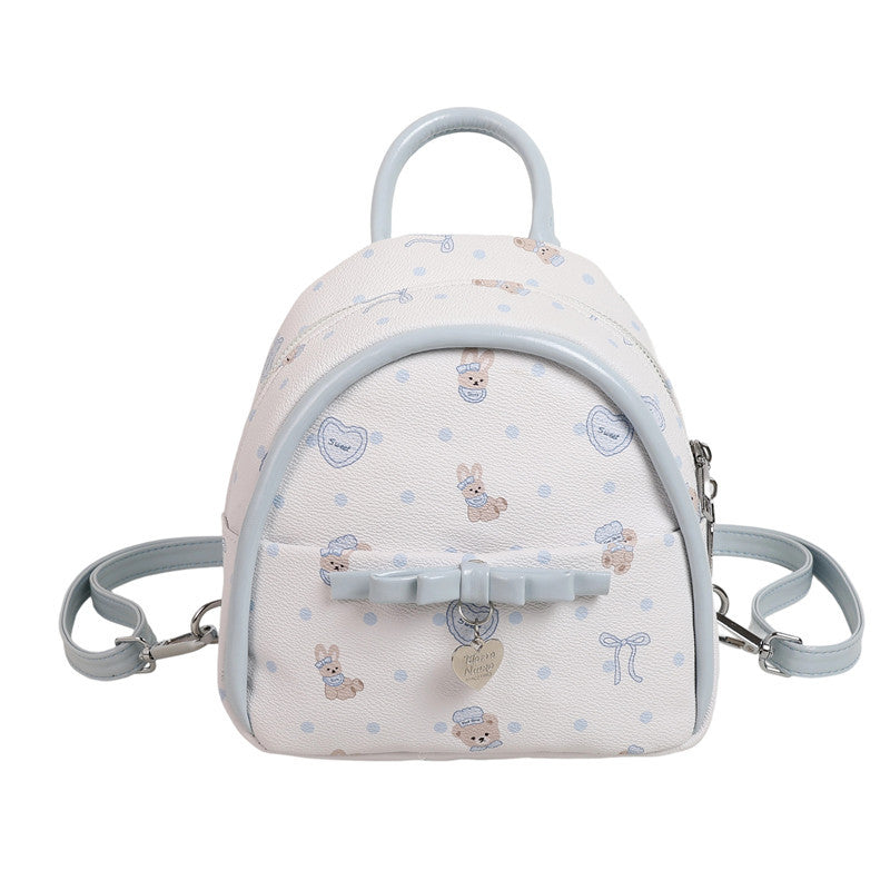 Cross-border Korean version backpack women's leisure large-capacity student schoolbag campus style trend texture light travel backpack