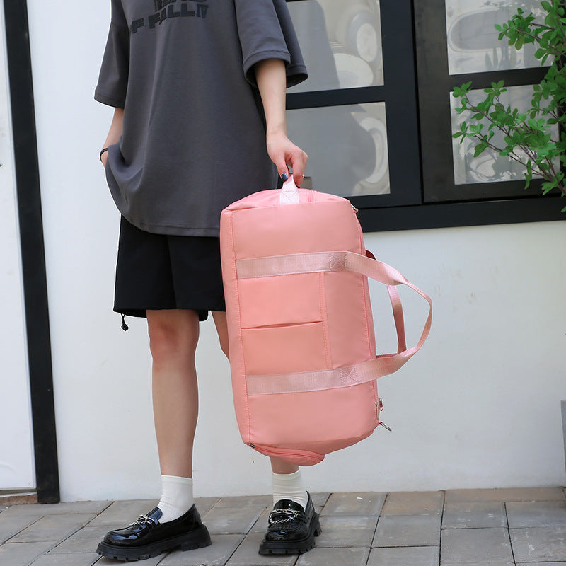 New wet and dry separation sports fitness bag fashionable and lightweight short-distance travel bag large-capacity portable duffel bag