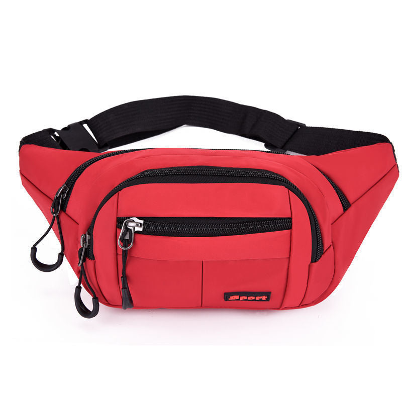 New men's and women's fanny packs, business collection, large-capacity bags, sports multi-function messenger bags, casual waterproof mobile phone breast bags