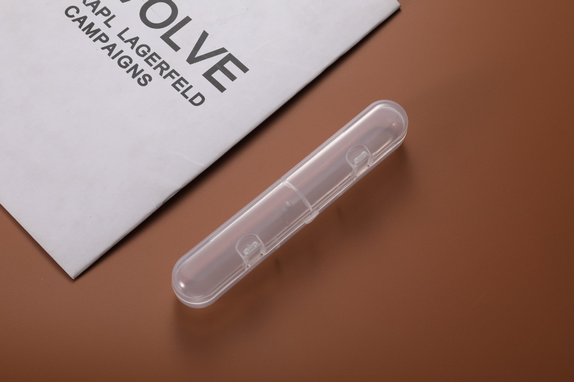 Factory direct sales baby spoon storage box, silicone spoon high-transparency PP plastic box, single spoon packaging box.