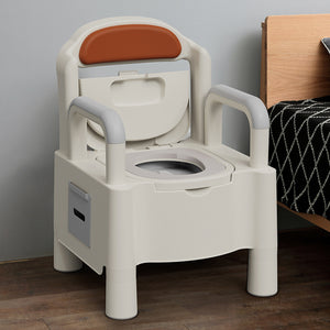 Household movable toilet for the elderly, pregnant women, disabled adults, and those with limited mobility - portable toilet seat/chair