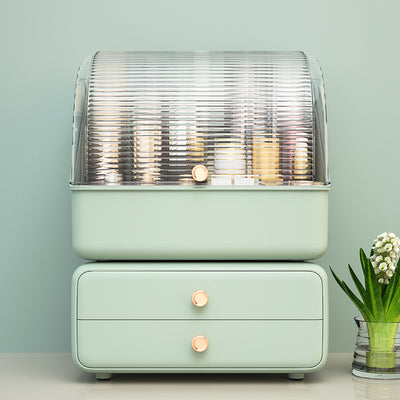 Cosmetic organizer box desktop storage rack drawer-style organizer vanity dustproof lipstick skincare storage box