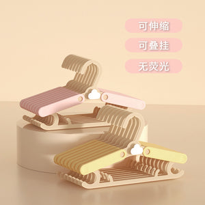 Wholesale children's clothes hangers, baby clothes hangers, baby clothes hangers, children's newborn telescopic clothes hangers, household clothes hangers