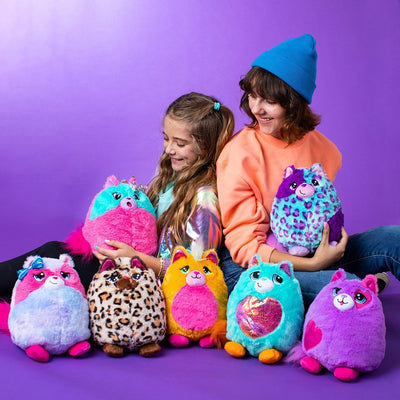new arrival long-haired monster tail-up cat plush toy artificial cat blind box doll pendant kids gift