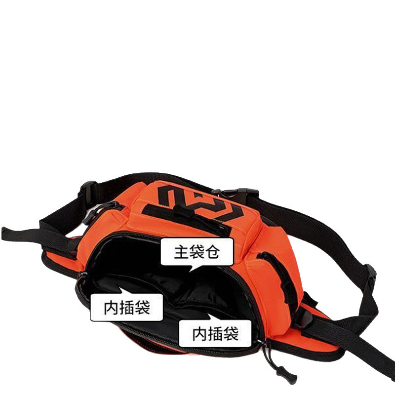 Crossbody bag, fanny pack, men's and women's sports shoulder satchel, outdoor large-capacity portable waist hiking tactical breast bag