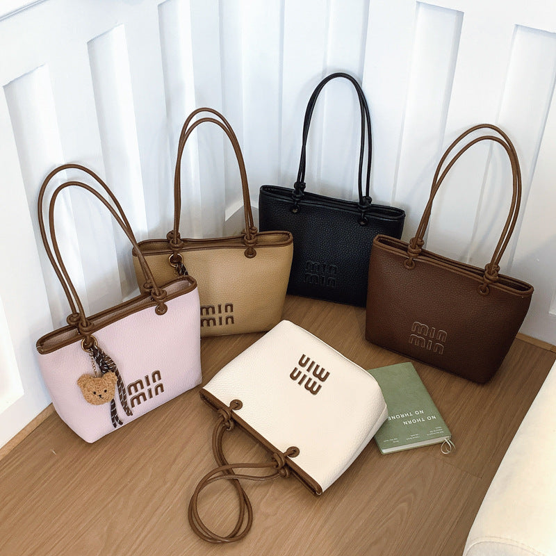 Cross-border tote vegetable basket bag women's 2025 new model about leisure seaside vacation messenger bag portable bucket bag