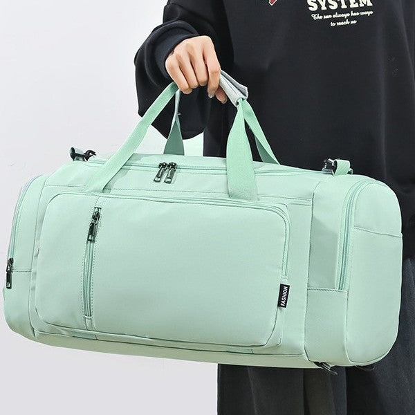 Cross-border travel bag three-back one-shoulder messenger bag backpack dry and wet separation independent large shoe compartment sports fitness bag