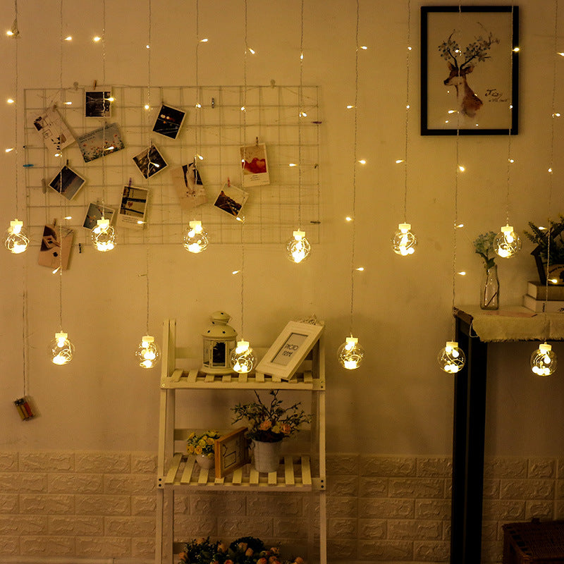 12 Hanging wishing ball wishing ball lights led curtains star light scene outdoor decoration flash string atmosphere hanging lights