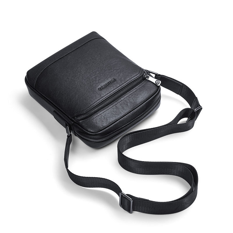 Emperor Paul leather men's messenger bag casual shoulder bag simple commuter small backpack trendy men's bag wholesale