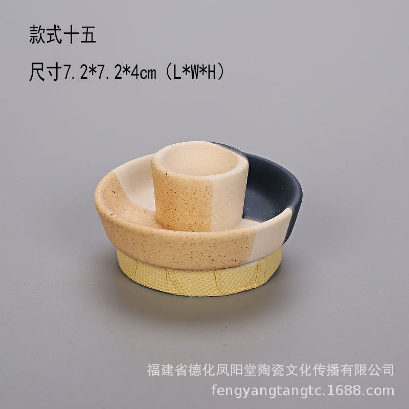 陶瓷烛台北欧IN风简约桌面摆件玻璃储蓄罐烛光晚餐干花密封罐装饰