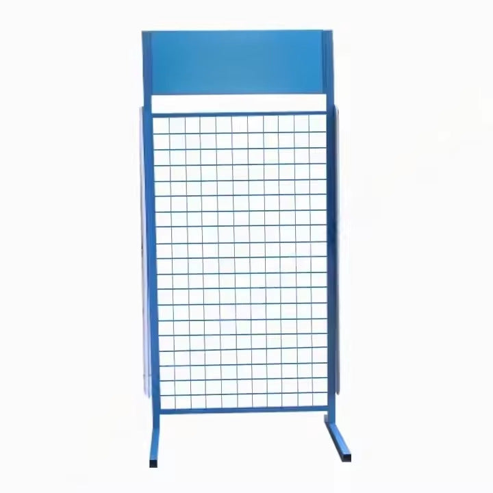 Source Factory Small Metal Store Retail Suspension Product Display Floor Bracket Wire Mesh Panel